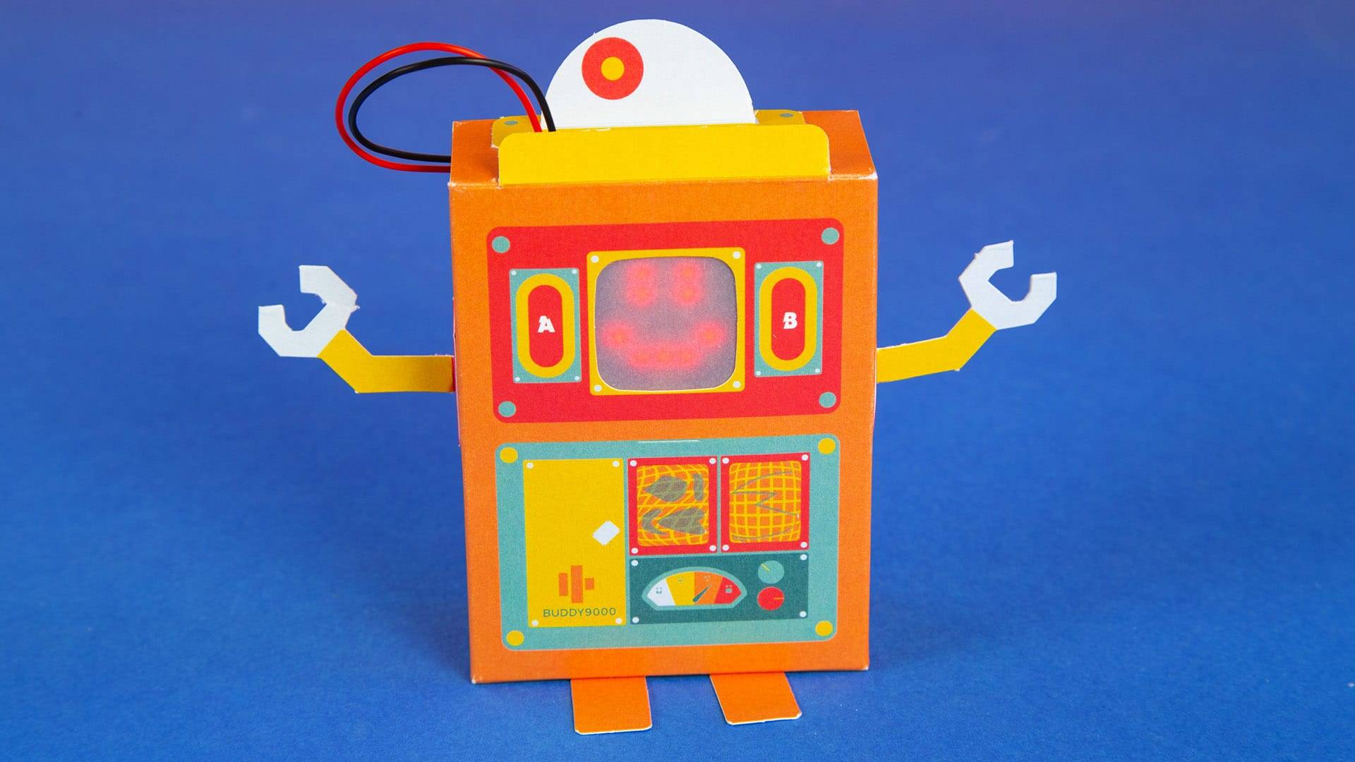 Robô de papel com microbit